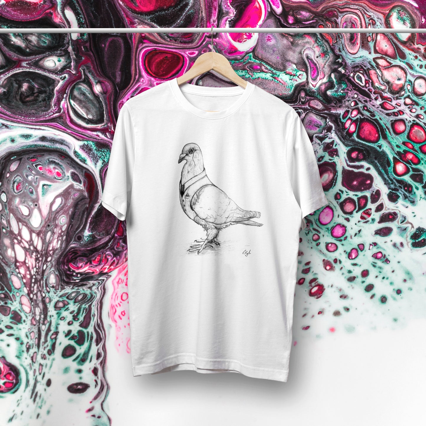 Pigeon Tee - The One With The Waistcoat And Monocle