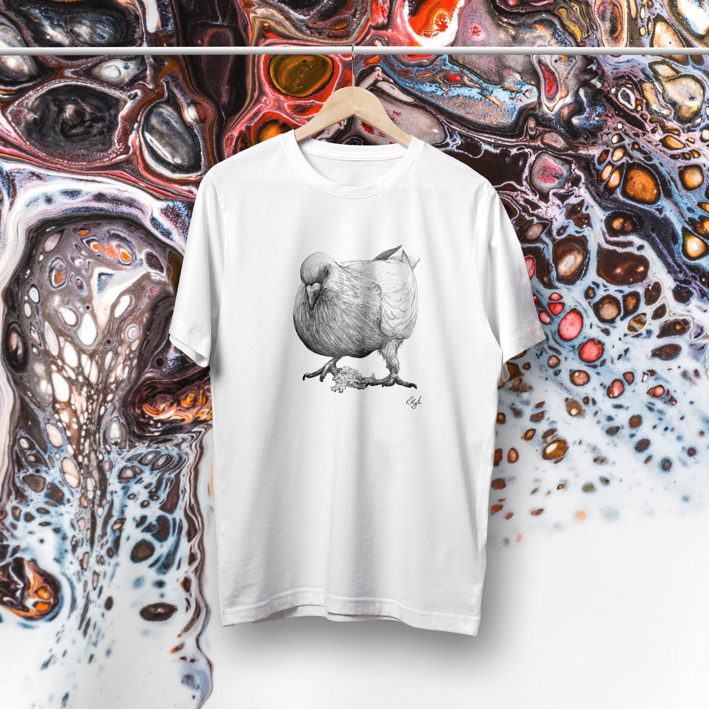 Pigeon Tee - The One Eyeing Up The Croissant Crumb