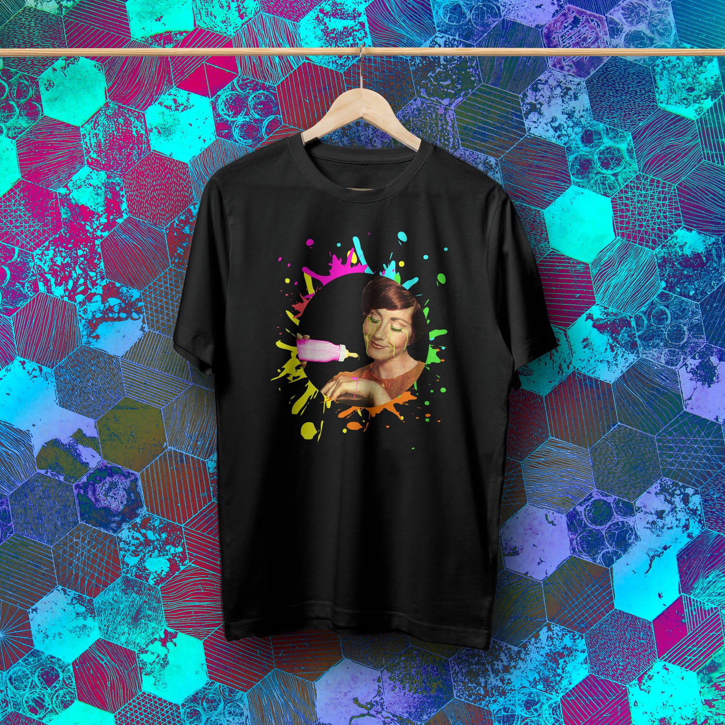 Collage Tee - Milk