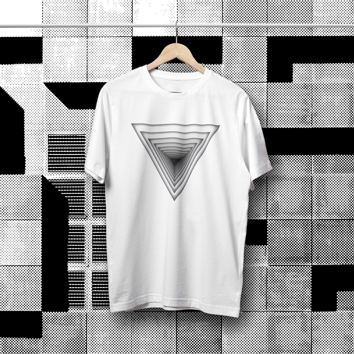 GeoMetric Tee - Concentric Triangles