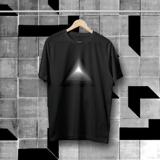 GeoMetric Tee - Triangular Step Fade